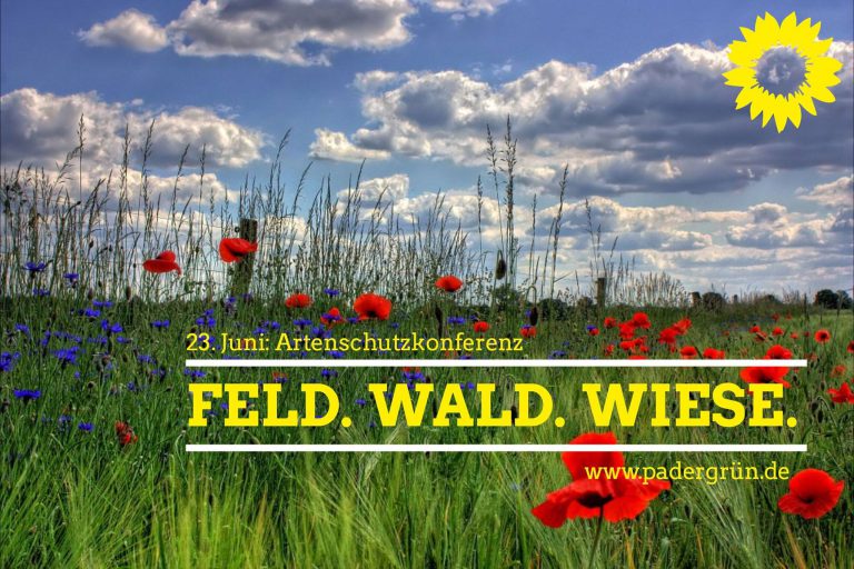 Feld. Wald. Wiese. Erste grüne Paderborner Artenschutzkonferenz am 23. Juni