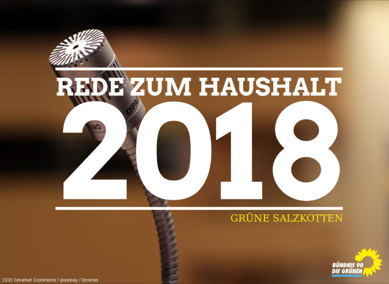 Rede zum Haushalt 2018