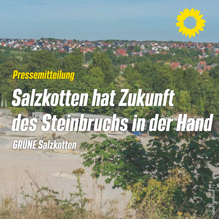 Pressemitteilung: Salzkotten hat Zukunft des Steinbruchs in der Hand