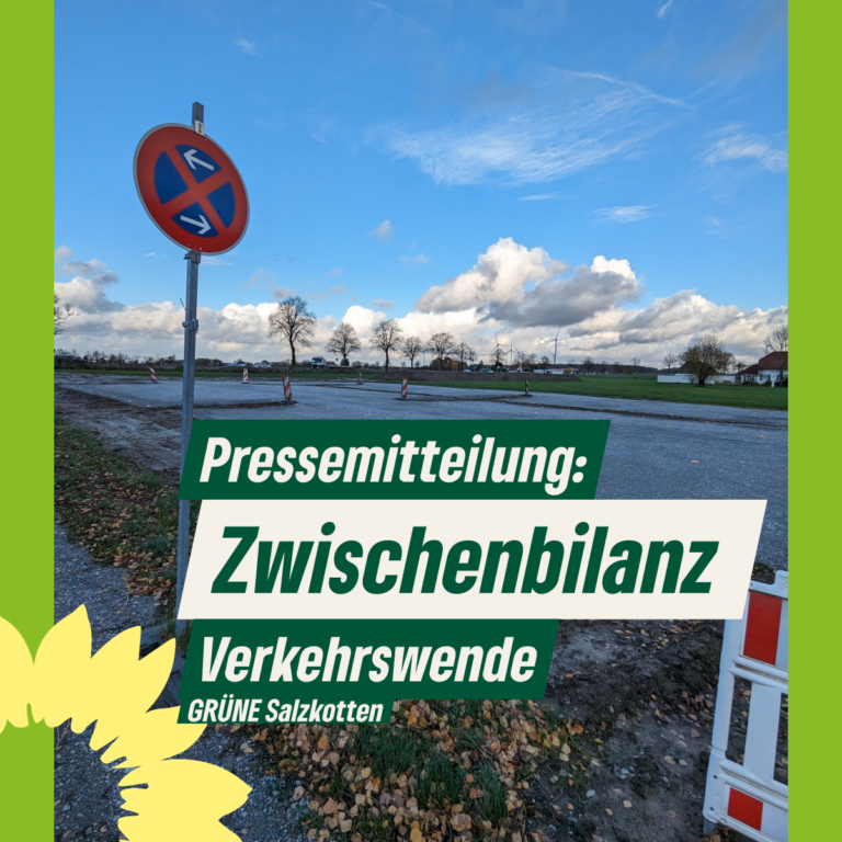 Pressemitteilung: Sälzer Grüne ziehen Zwischenbilanz beim Thema Verkehrswende