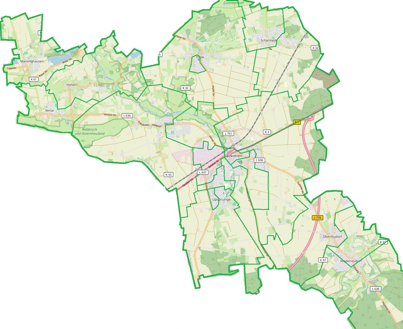 Salzkottens Wahlkreise