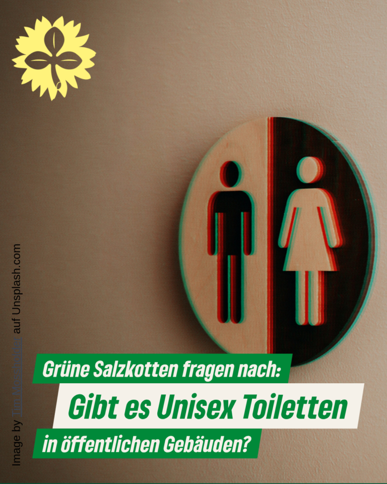 Grüne beantragen Sachstandsbericht zu Unisex-Toiletten in städtischen Gebäuden 