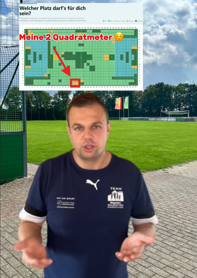 Dein Quadratmeter für Tudorf: Neues Multifunktionsfeld unterstützen